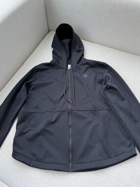 New Balance Full Zip Hoodie Jacket Black Men’s Size L Athletic Performance